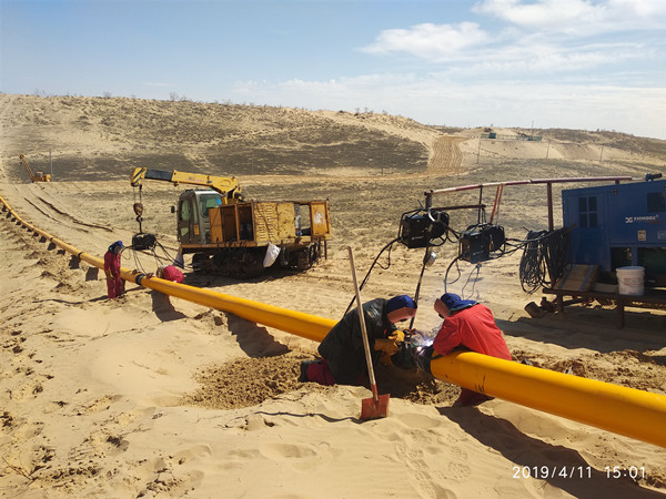 熊谷柴油電焊機在新疆克拉瑪依油區(qū)工程建設(shè)